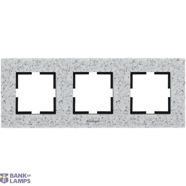 Karre Plus Accessory Corian - Dusk Three Gang Frame image 1