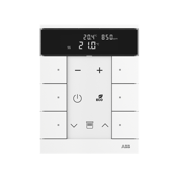 SBC-F-6.0.1-84 | ABB-free@home | Tenton 6 RTC IAQ sensor, studio white image 1