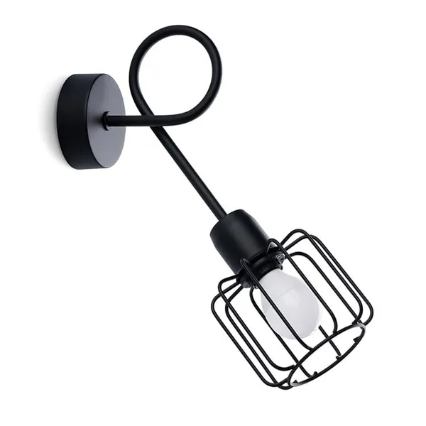 WALL LAMP BELUCI 1S BLACK E14 1X40 IP20 image 1