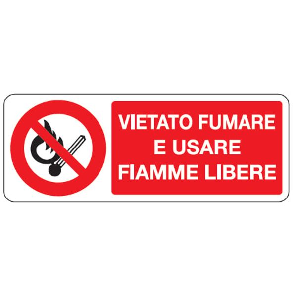 Prohibition sign - Al - 330x125 mm image 1