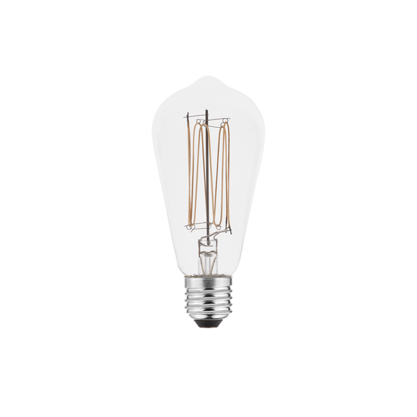 LED Bulb WAVE, E27, G125, 6 W, 500 lm, 2200K, AC220-240V, 360°, FILAMENT image 2