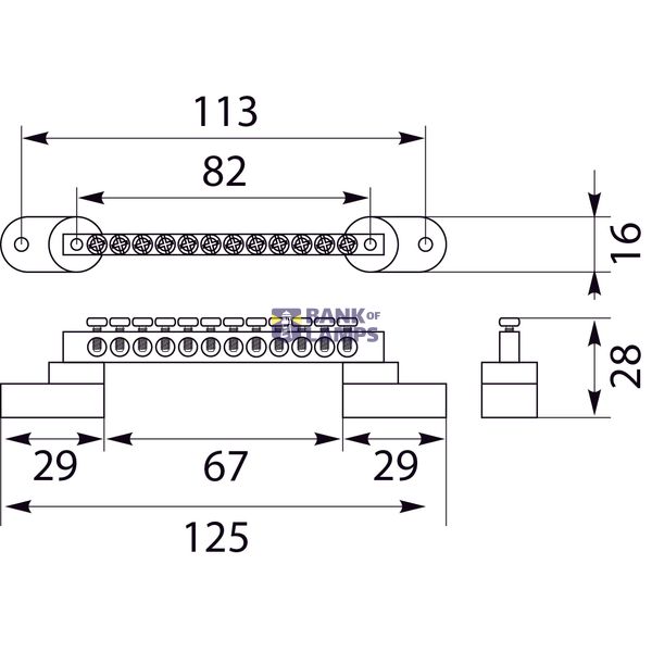 LZPB-12P terminal strip image 2