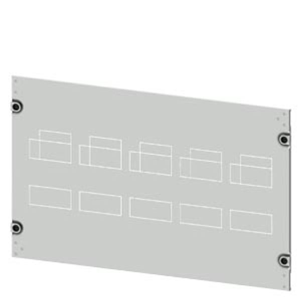 Masking frame 3VA11 (160 A), 4-pole, fixed-mounted, drive: direct, front-mounted rotary operator, motorized operating mechanism, image 1