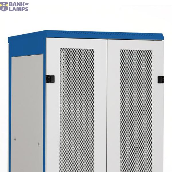 Double wing door metal perfor.80% DS/DSZ/DSS(IP20) 47U,W=800 image 1