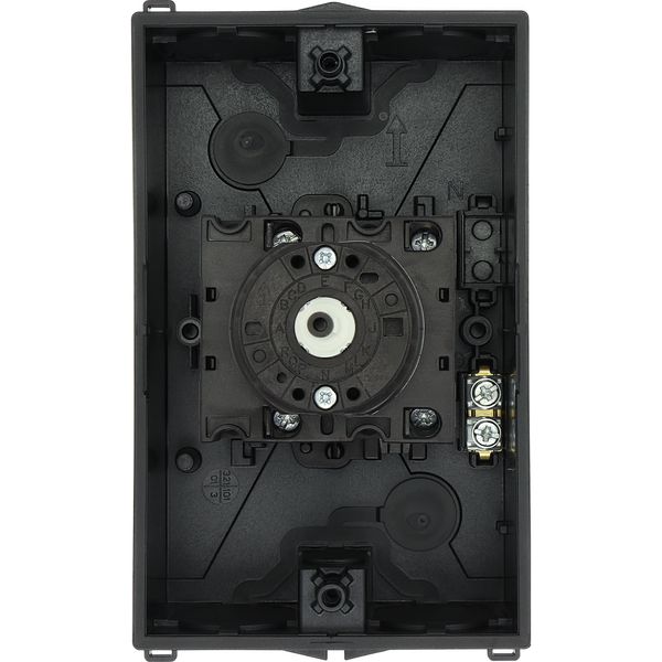 T3-4-15700/I2/SVB Main switch, T3, 32 A, surface mounting, 4 contact unit(s), 6 pole, 2 N/O, Emergency switching off function, With red rotary handle and yellow locking image 55