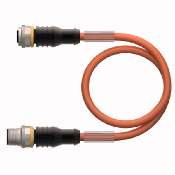 Actuator and Sensor Cable, PUR Extension Cable   RKC4.4T-P7X2-2-RSC4.4T/TXO image 1