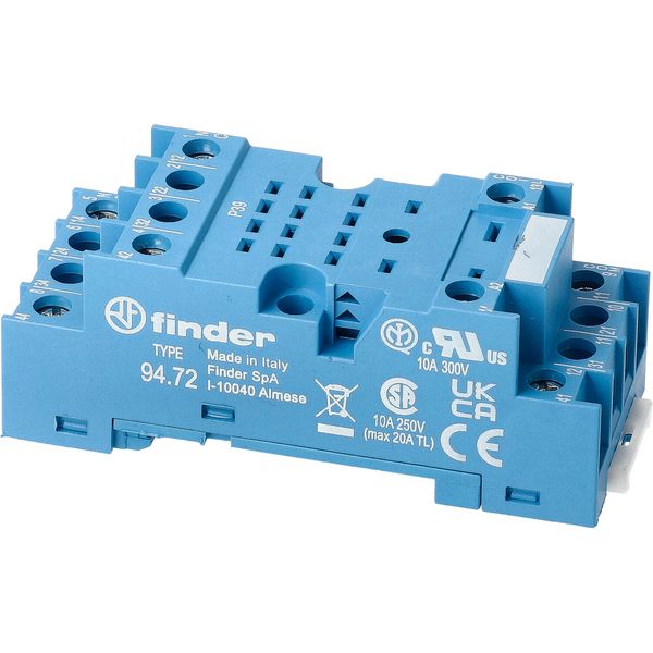 Screw socket blue for 35mm.rail, 55.32, 85.02 mod.99.01 (94.72) image 1