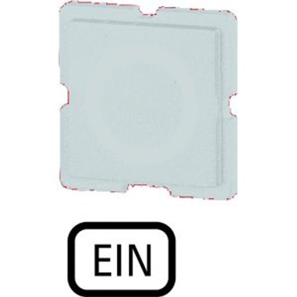123TQ25 Button plate, white, ON image 4