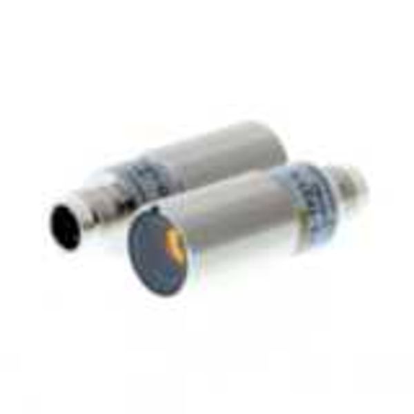 Photoelectric sensor, M18 threaded barrel, metal, red LED, through-bea E3FB2033M image 2