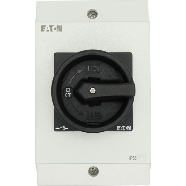 T3-4-8344/I2/SVB-SW Main switch, T3, 32 A, surface mounting, 4 contact unit(s), 8-pole, STOP function, With black rotary handle and locking ring, Lockable in the 0 (Off) image 26