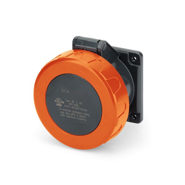 RECEPTACLE 20A 3P 4W 12h IP67 125/250V image 1