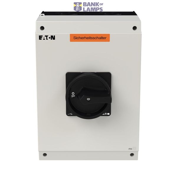 P3 Insulated enclosure, 80 A,Surface mounting, 3 pole, Form I5-SI, Bla image 3
