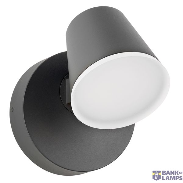 Zeta LED Round Single 12,5W 800lm 3000K IP54 anthracite image 1