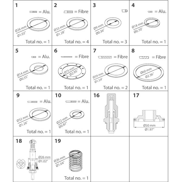 PMC1 and PMC3 Overhaul kit image 1