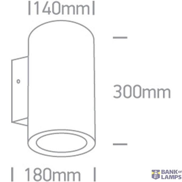 ANTHRACITE 2x20W WW IP65 230V DIMMABLE image 2