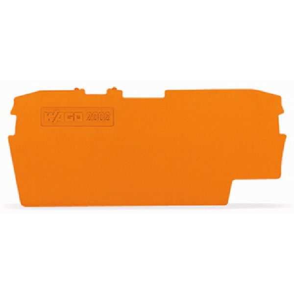 End and intermediate plate 1 mm thick orange image 1