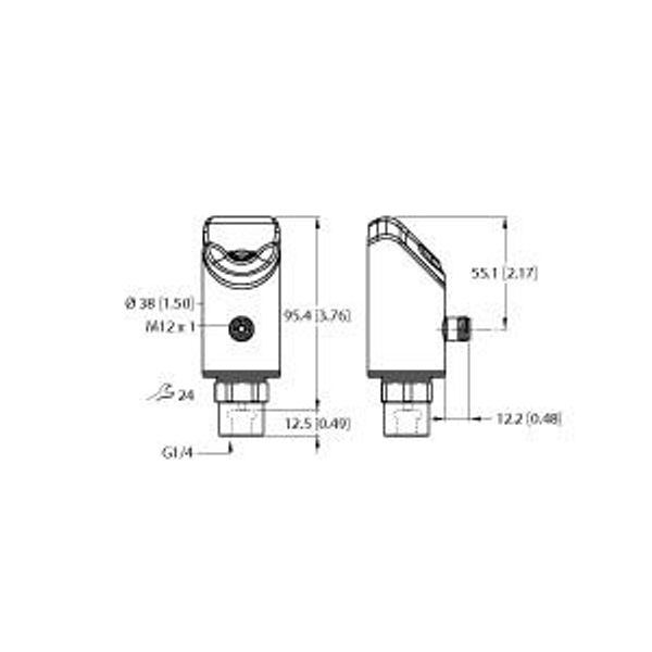 Pressure Sensor Relative Pressure: -1…16  Bar   PS510-16V-01-2UPN8-H1141 image 1