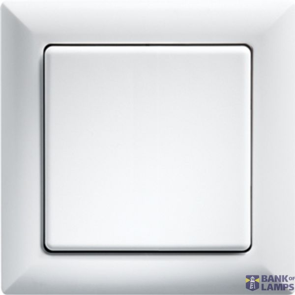 Wireless pushbutton 55x55mm without wire, pure white image 1