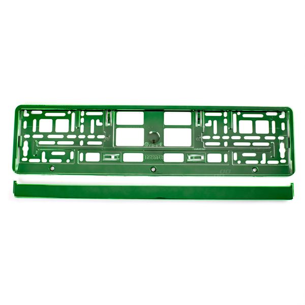 License Plate Frame - Green metalic image 1
