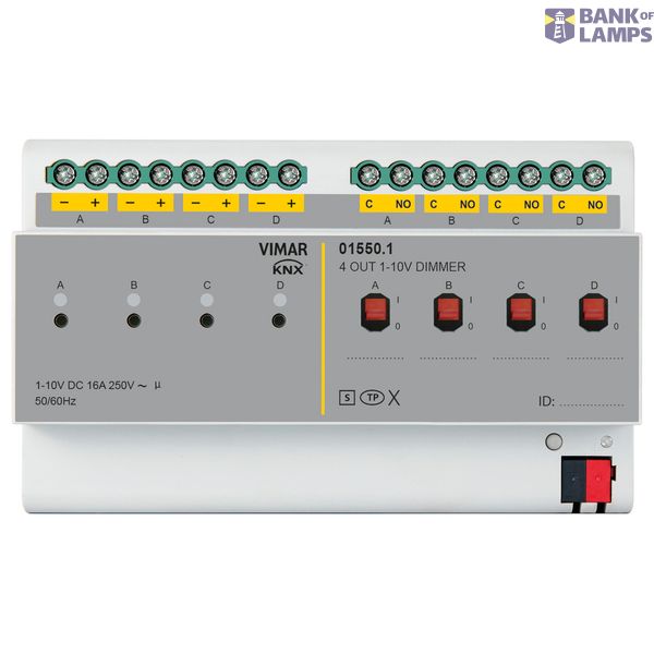 Dimmer 1-10V 4 OUT 16A KNX Secure image 1