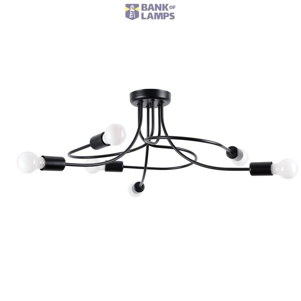 Chandelier LEVAR 6 black image 1