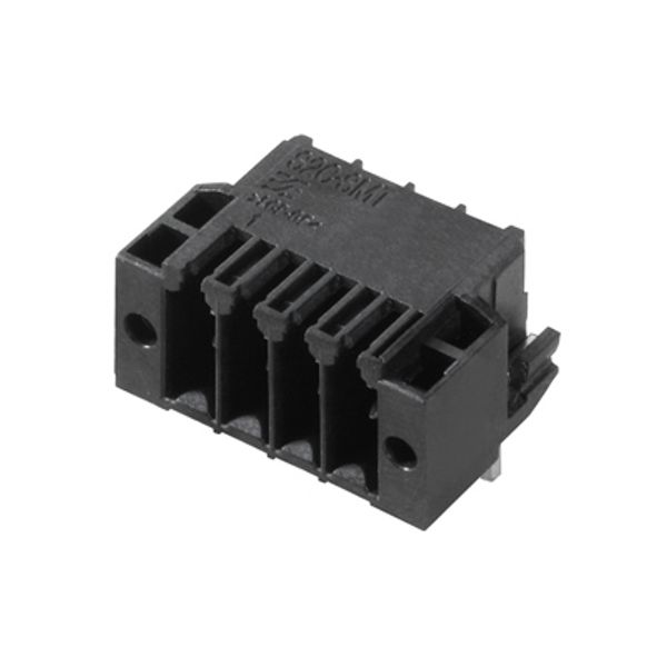 PCB plug-in connector, male header, Solder flange, THT/THR solder connection, 3.50 mm, Number of poles: 6, 90°, Solder pin length (l): 3.2 mm, tinned, black, Tape image 2