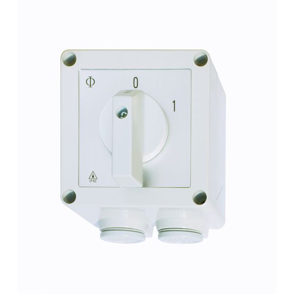 Switch 1-pole 25A in plastic-case image 1