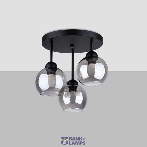 CHANDELIER ALINO 3 BLACK E27 3X60 IP20 image 5