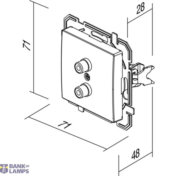 SOCKET AUDIO 2xRCA AT XO 4417040 image 4