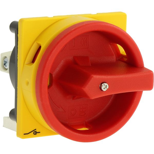 Handle, red/yellow, lockable, for metal shaft, for padlock, for P1 image 23