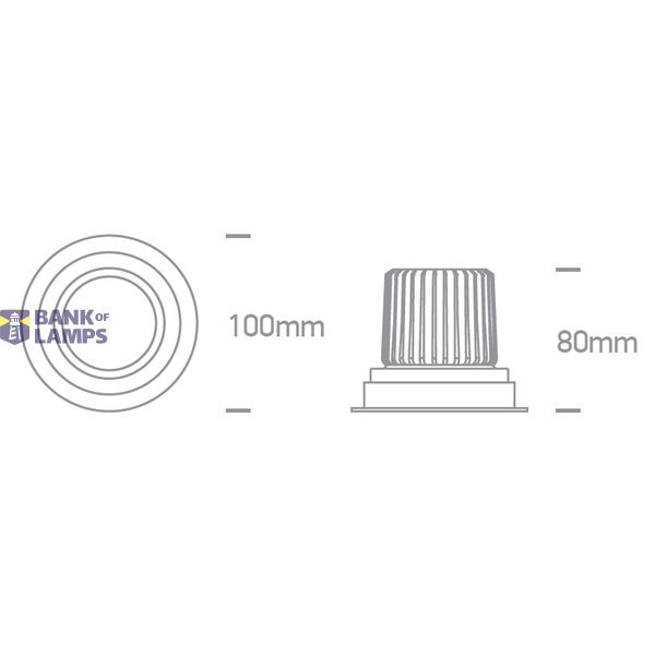 WHITE LED 12W WW IP44 700mA 40deg ADJUSTABLE SEMI DARK LIGHT image 4