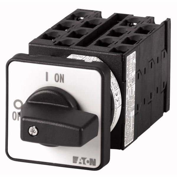 T0-6-15866/E Reversing multi-speed switches, T0, 20 A, flush mounting, 6 contact unit(s), Contacts: 12, 60 °, maintained, With 0 (Off) position, 2-1-0-1-2, Design image 1