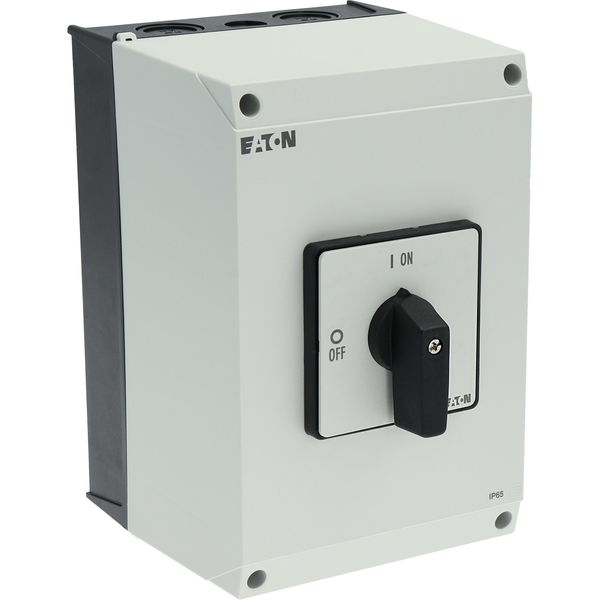 P3-100/I5 On-Off switch, P3, 100 A, surface mounting, 3 pole, with black thumb grip and front plate image 30