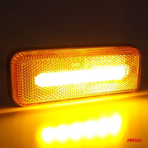 Marker outline LED light AMiO OM-02-O rectangular, orange image 1