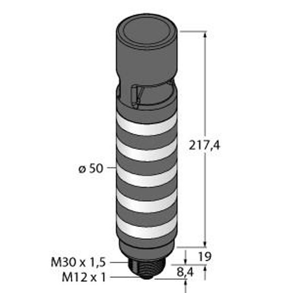 LED Signal Light Compact Signal Tower   TL50C5AOSIKQ image 1