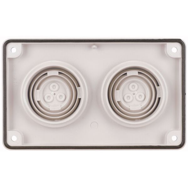 Flange plate, IP66, insulating material, 2xD=7-70mm image 4