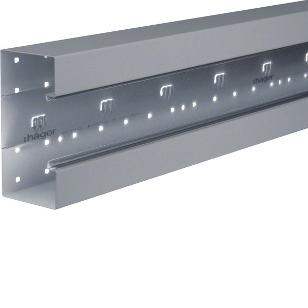 Wall trunking base front mounted BRS 85x170mm lid 80mm of sheet steel image 1