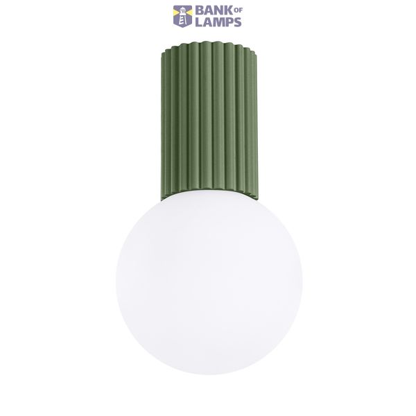 Ceiling lamp HALO olive green IP44 image 2