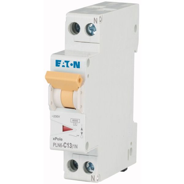 Miniature circuit breaker (MCB), 13 A, 1p+N, characteristic: C image 3