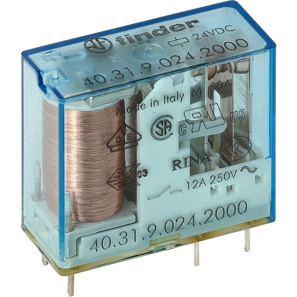 PCB/Plug-in Rel. 3,5mm.pinning 1CO 10A/14VDC/AgCdO (40.31.9.014.2000) image 3