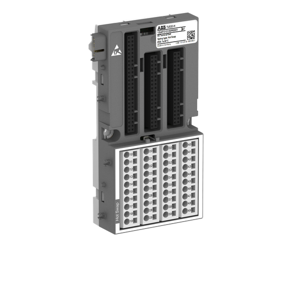 I/O terminal unit. For 230 VAC and relay modules. Spring terminals. Hot Swap (TU532-H) image 1
