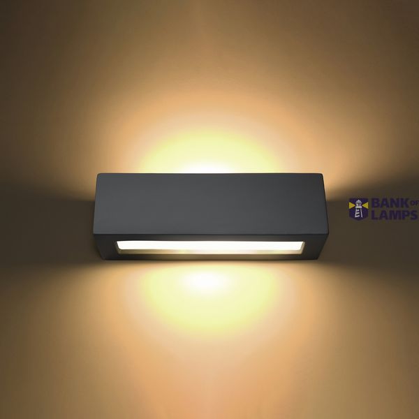 CERAMIC WALL LAMP VEGA GREY E27 1X60W IP20 image 6