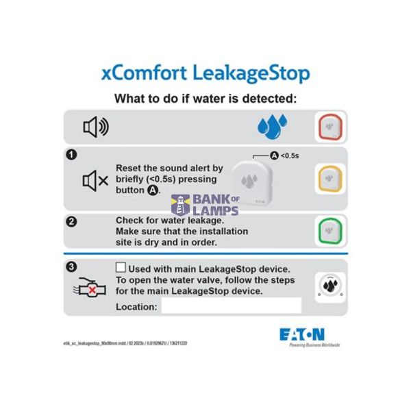 CMMZ-00/53 Eaton xComfort LeakageStop sticker image 1