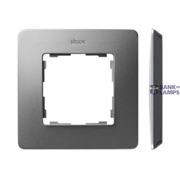 Single frame, aluminum, black base image 1