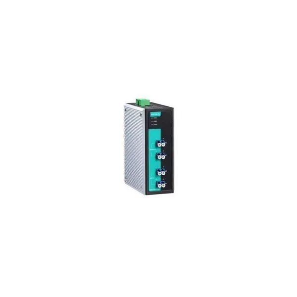 MOXA – OBU-102-SS-LC – Moxa fibre optic bypass unit, 2-channel, 4 single-mode LC ports, metal housing, IP30 image 1