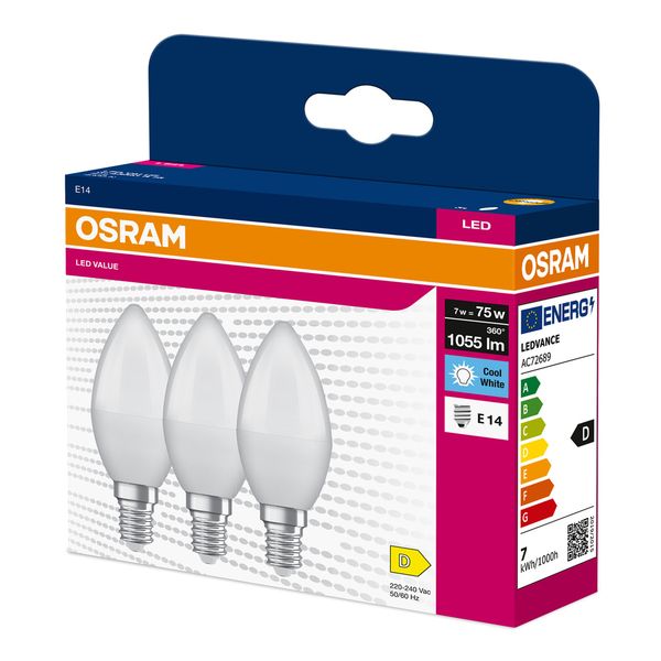 VALUECLB75 7W/840 230VFR E14 FS3 OSRAM image 2