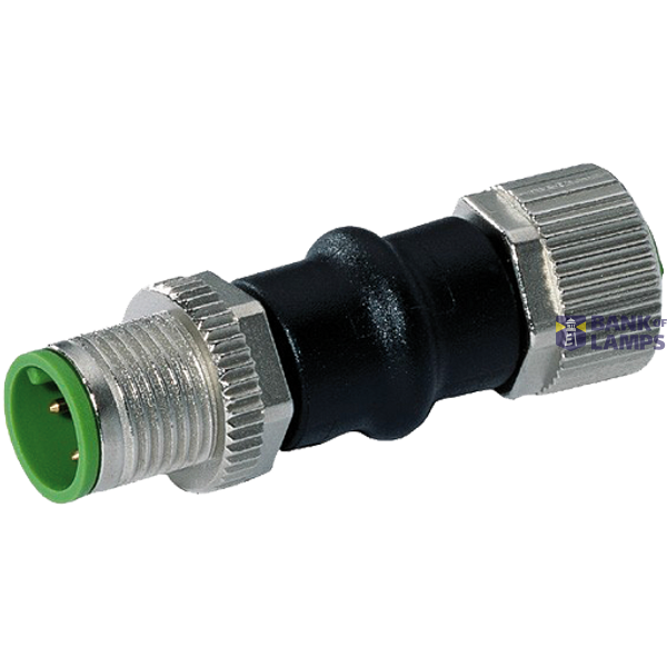 Adaptor M12 male / M12 female A-cod. shielded 4-pol. / 5-pol. image 2