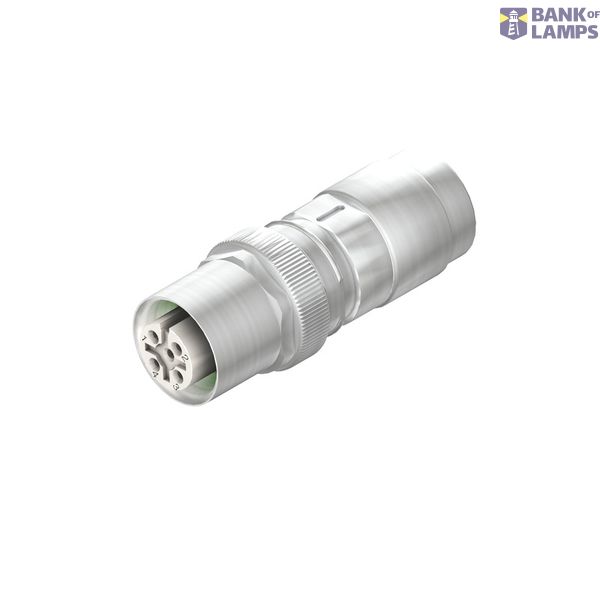 Round plug (field customisable), M12, B-coded, Crimp connection, Numbe image 1