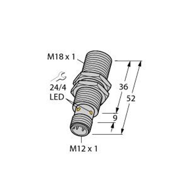 Inductive Sensor   BI5-EM18-Y1X-H1141 image 1