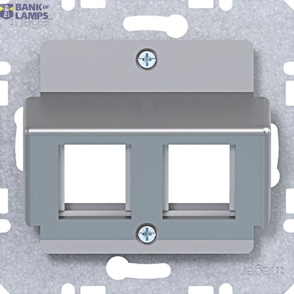 Central plate 2-way, AMP connectors, A.x/C.x/S.x/B.x/Q.x/K.x titanium image 1